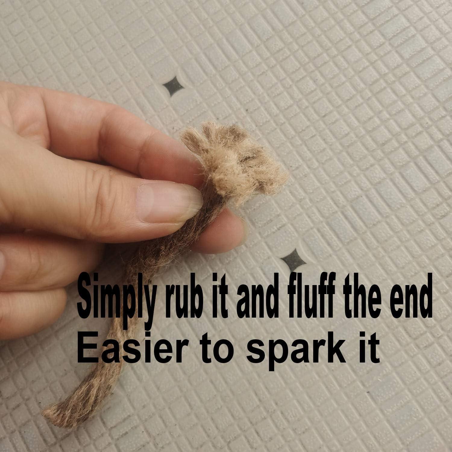 Cuerda de Yesca Natural Aipuya para Iniciar Fuego - 12 Unidades