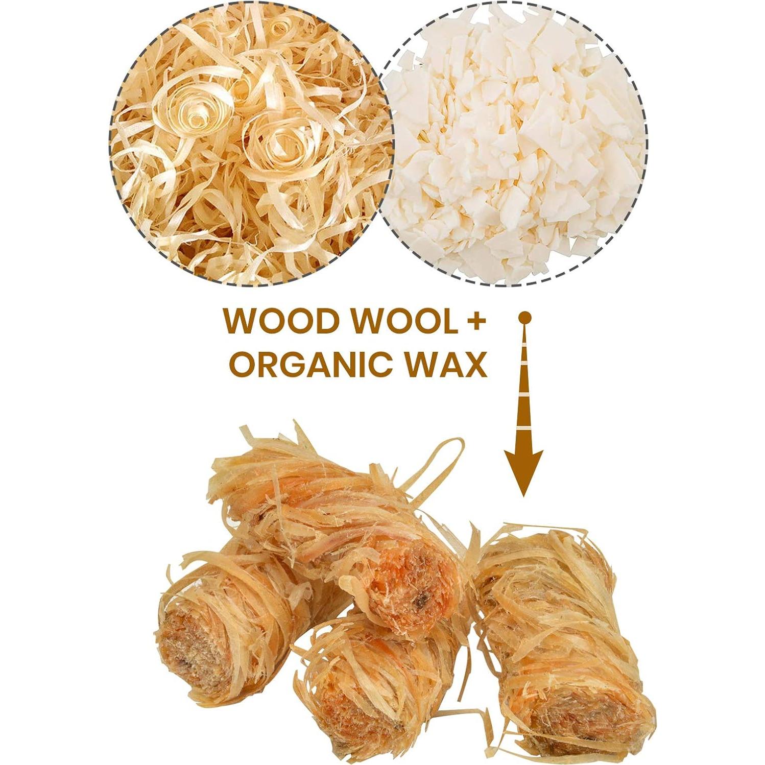 Encendedores de Fuego Stanbroil 32 Piezas Naturales Rápidos