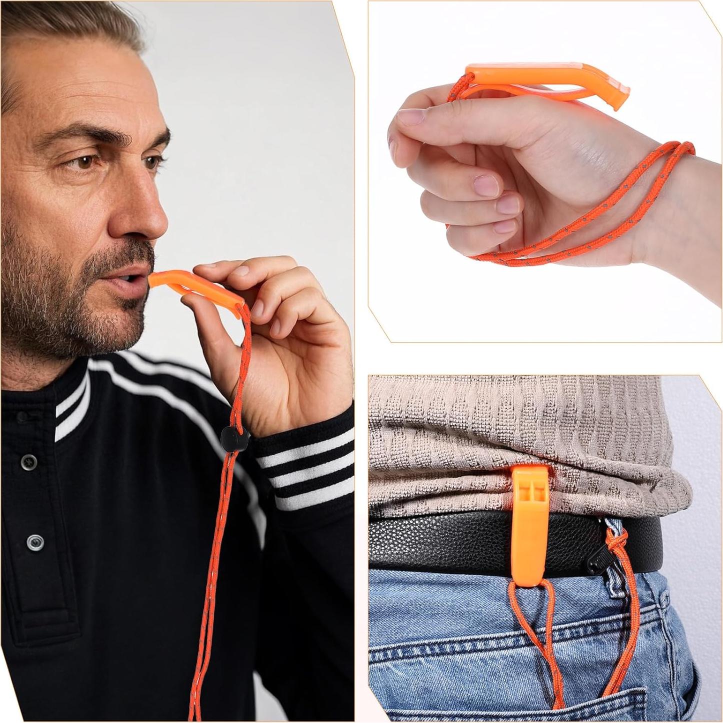 Silbatos de Emergencia Aphumedc 2 Pack Naranja 120 dB