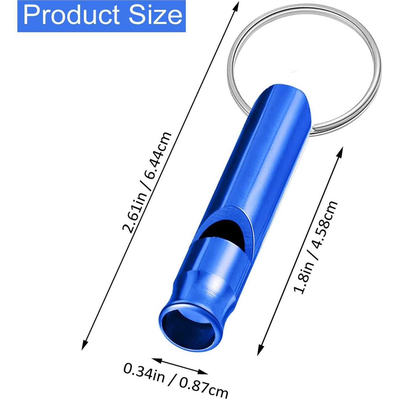 Silbatos de Emergencia Sumind 49 Piezas Aluminio 120 dB