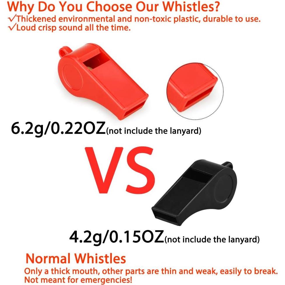 Silbatos Deportivos Fya 8PCS con Cordón - Sonido Fuerte y Claro