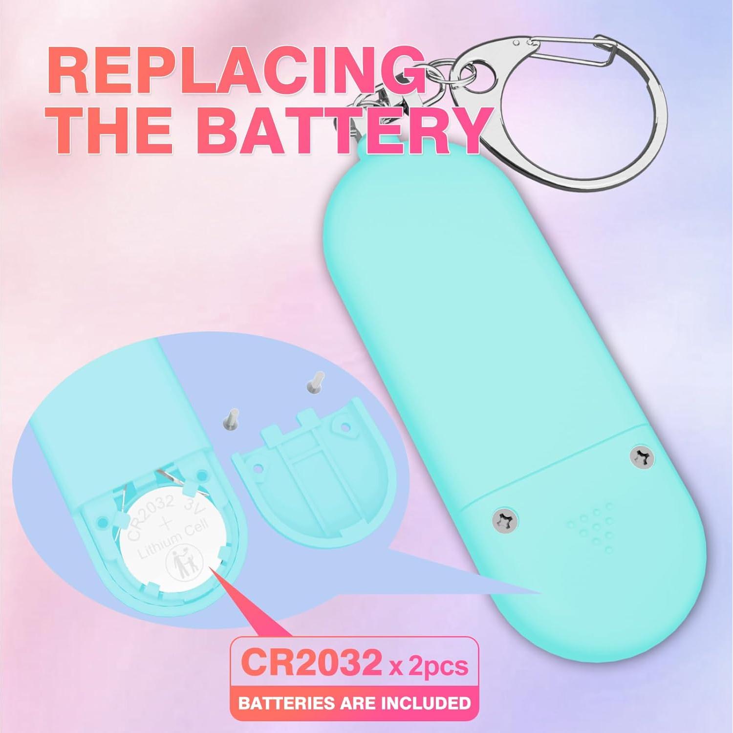 Alarma de Seguridad Personal MtMinn ABL001 130dB con Luz LED