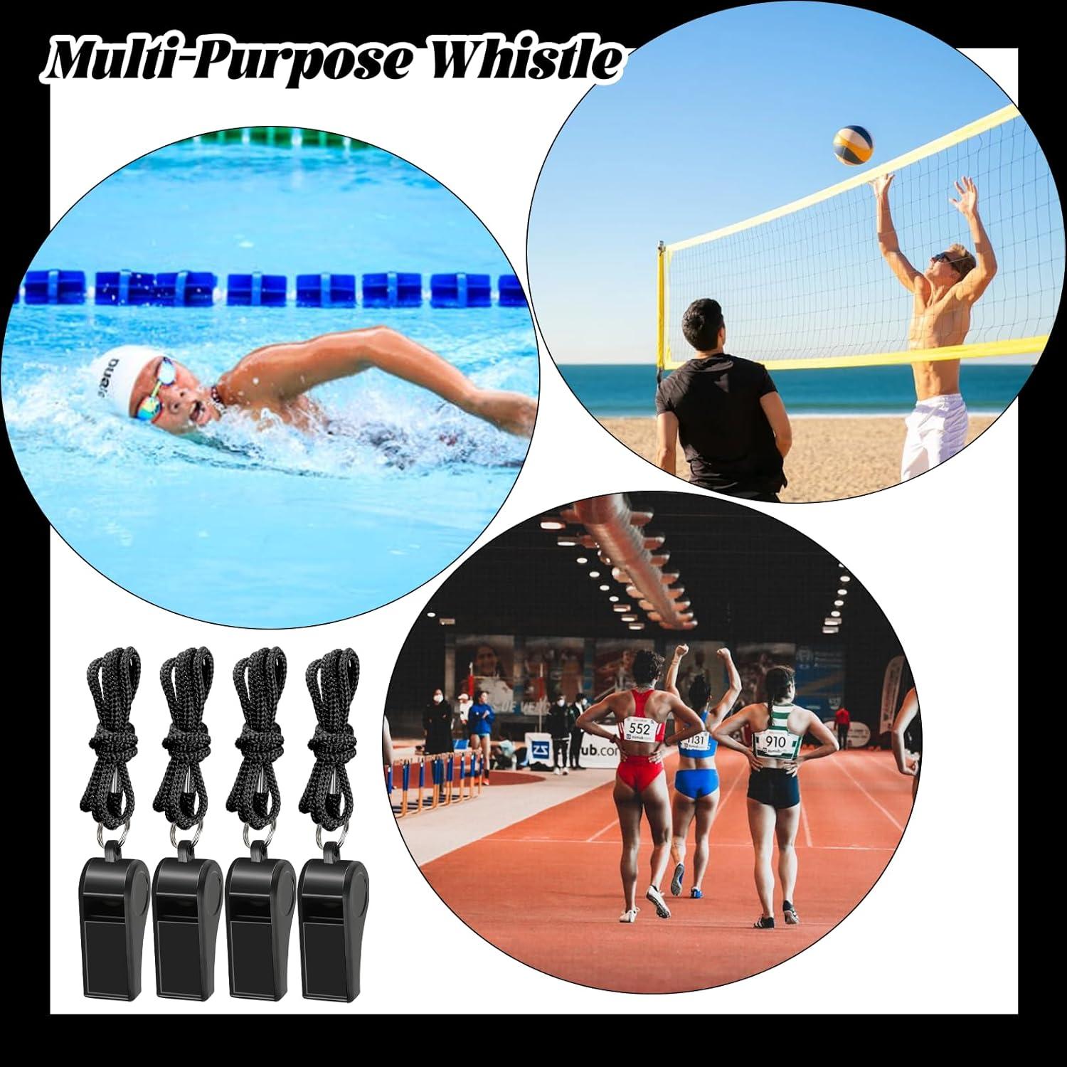 48 Silbatos de Entrenador Retainbre con Cordón Negro