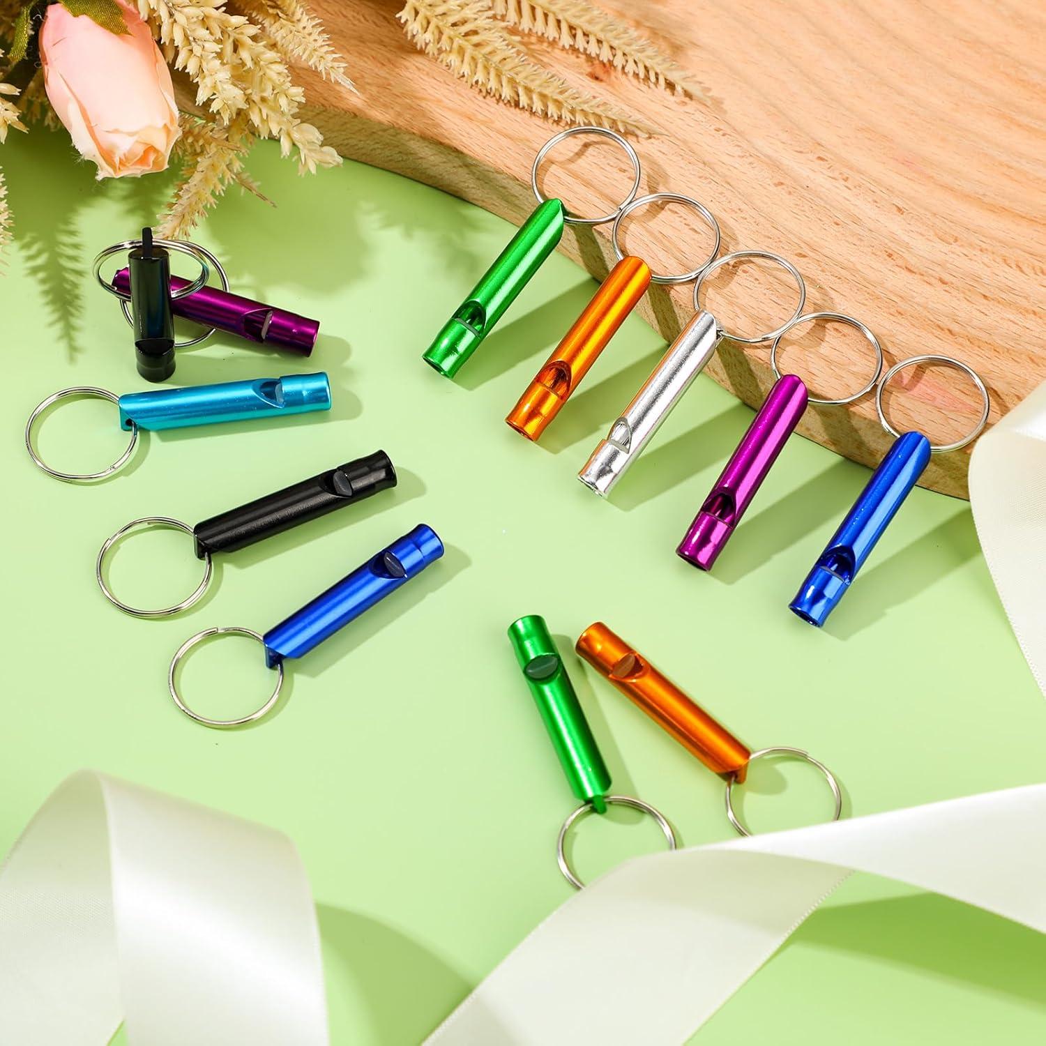 200 Silbatos de Emergencia Hollowfly con Llaveros Aluminio