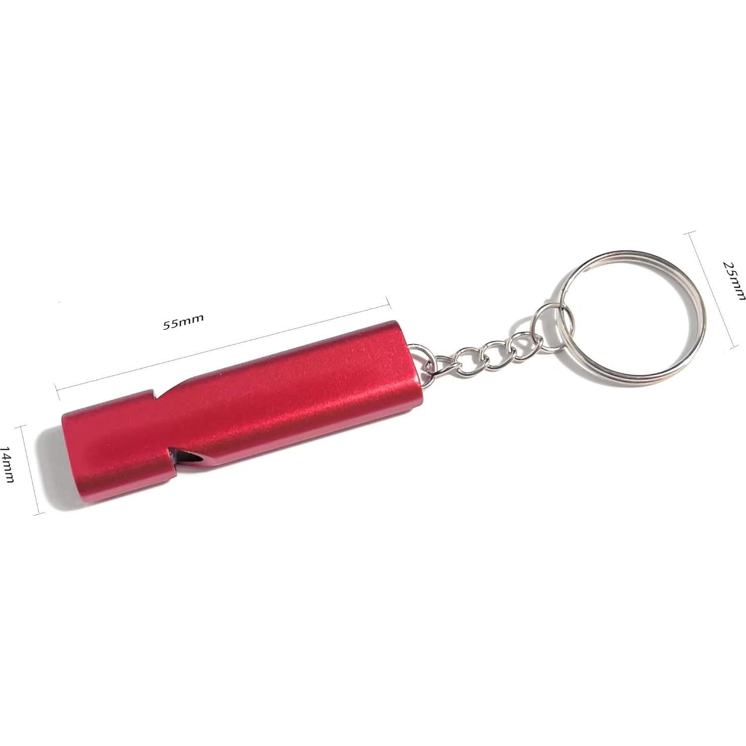 Paquete de 4 Silbatos de Emergencia Doble Tubo BSPIX 120dB