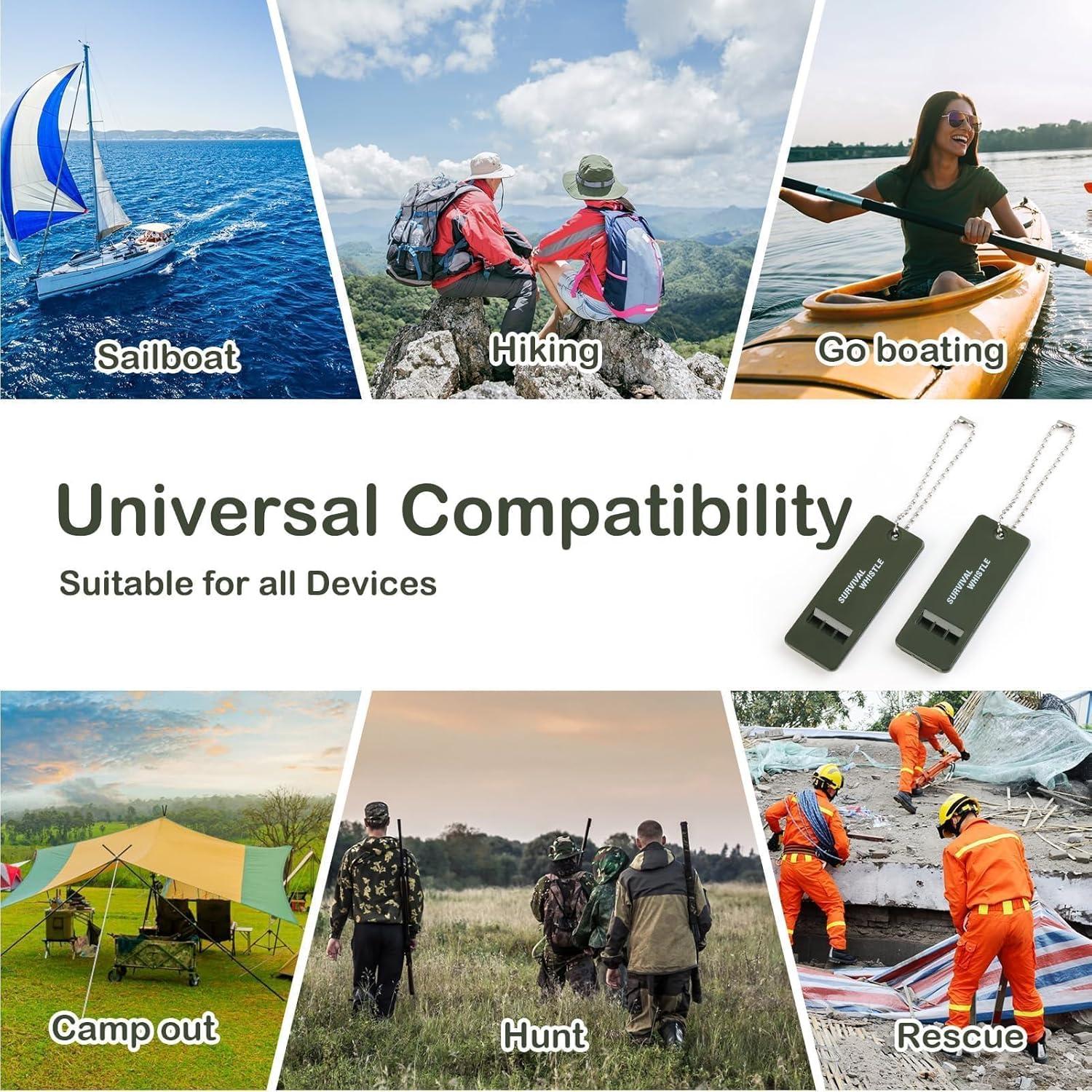 Silbatos de Emergencia hoeslaw ZS - 120 dB, Verde, PVC