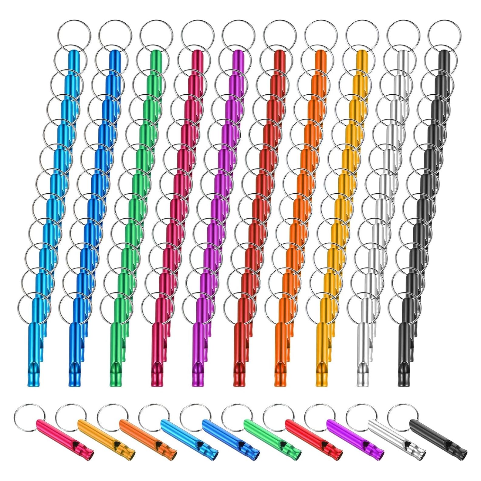 120 Silbatos de Emergencia Tolare de Aluminio para Camping