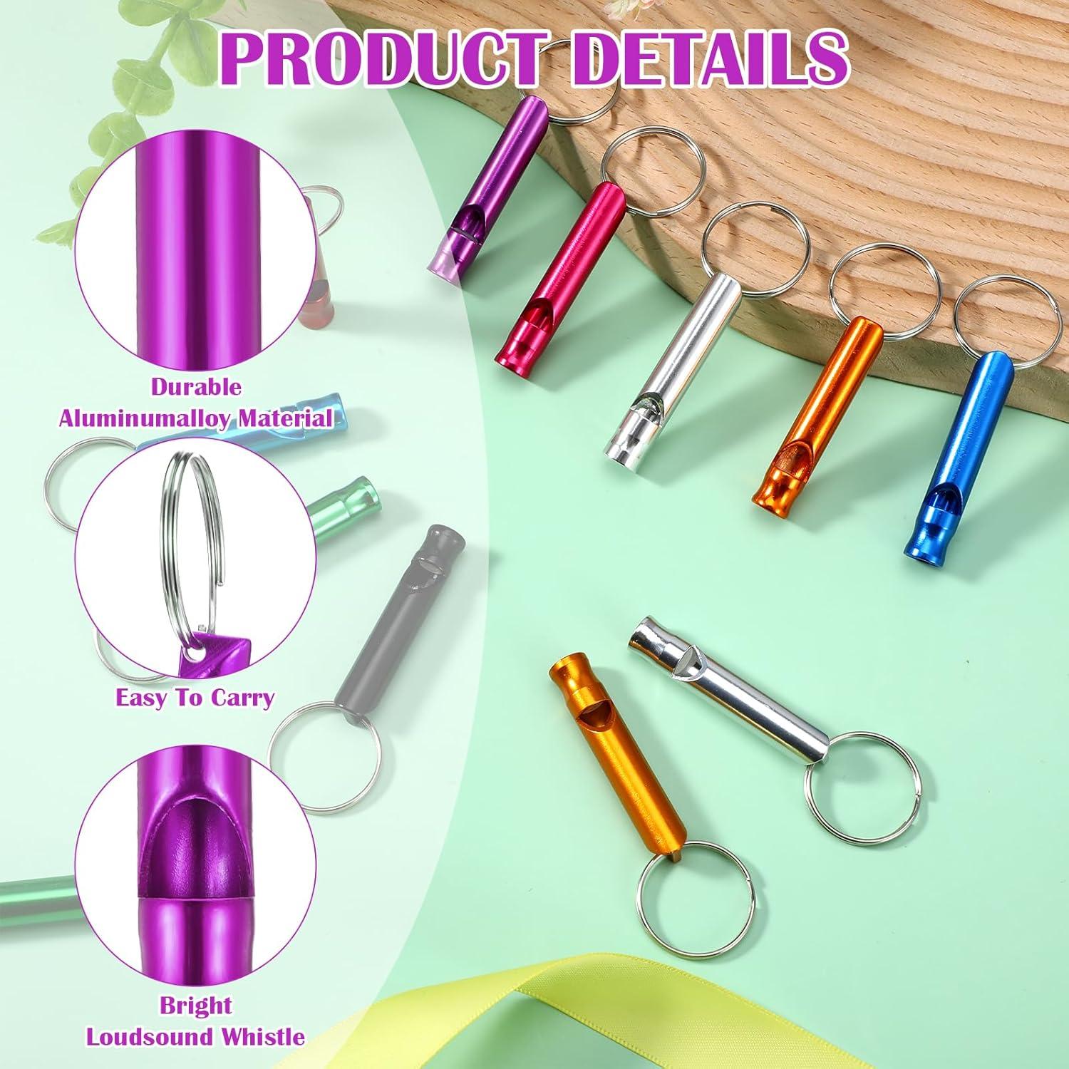 120 Silbatos de Emergencia Tolare de Aluminio para Camping