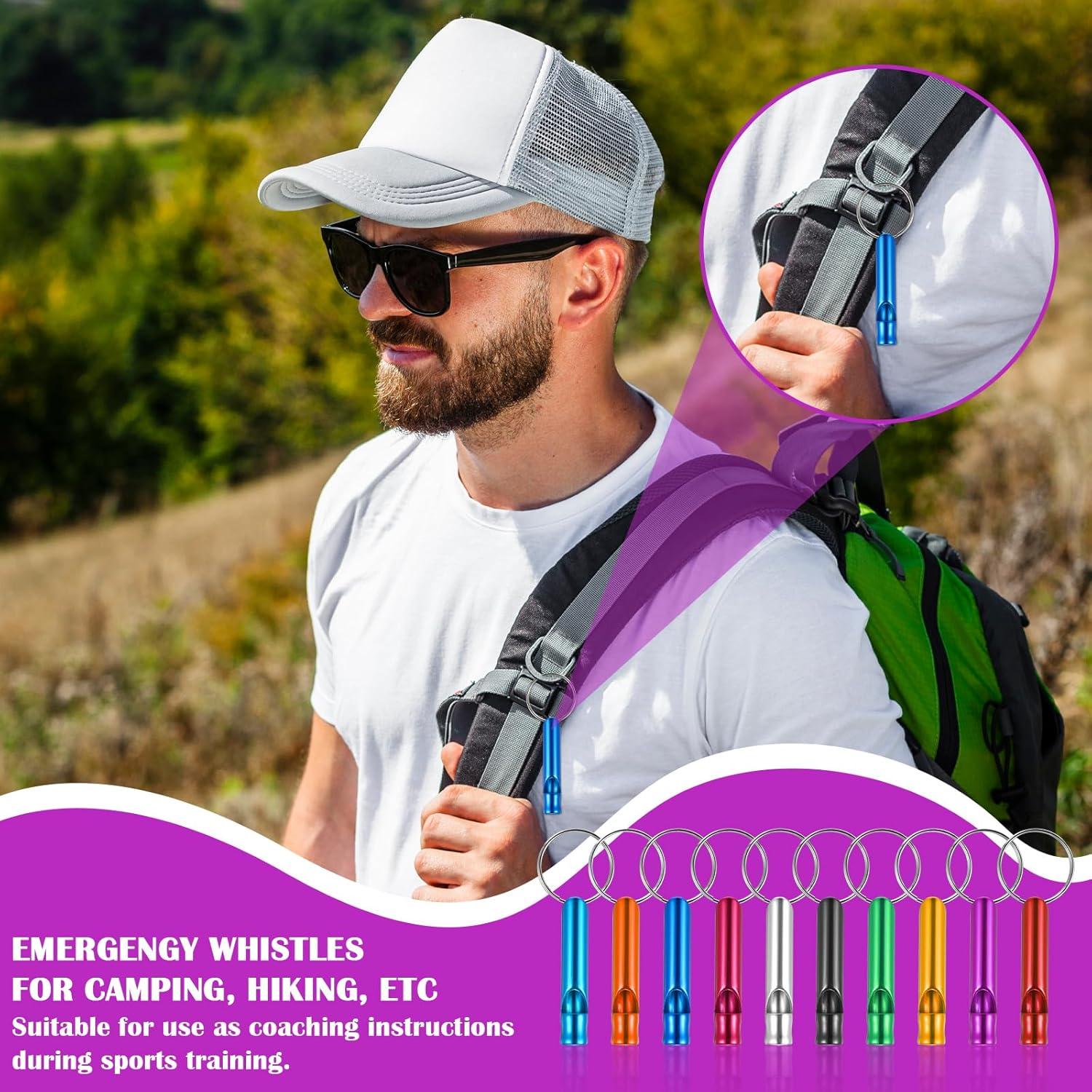 120 Silbatos de Emergencia Tolare de Aluminio para Camping