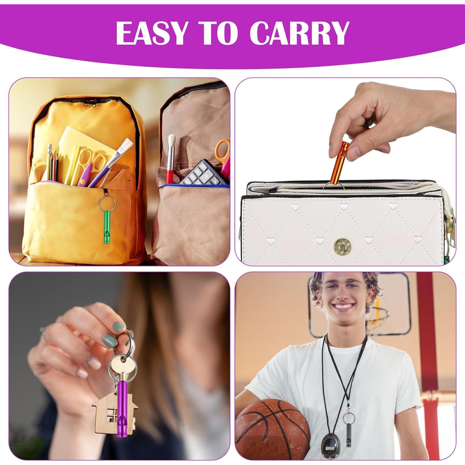 120 Silbatos de Emergencia Tolare de Aluminio para Camping