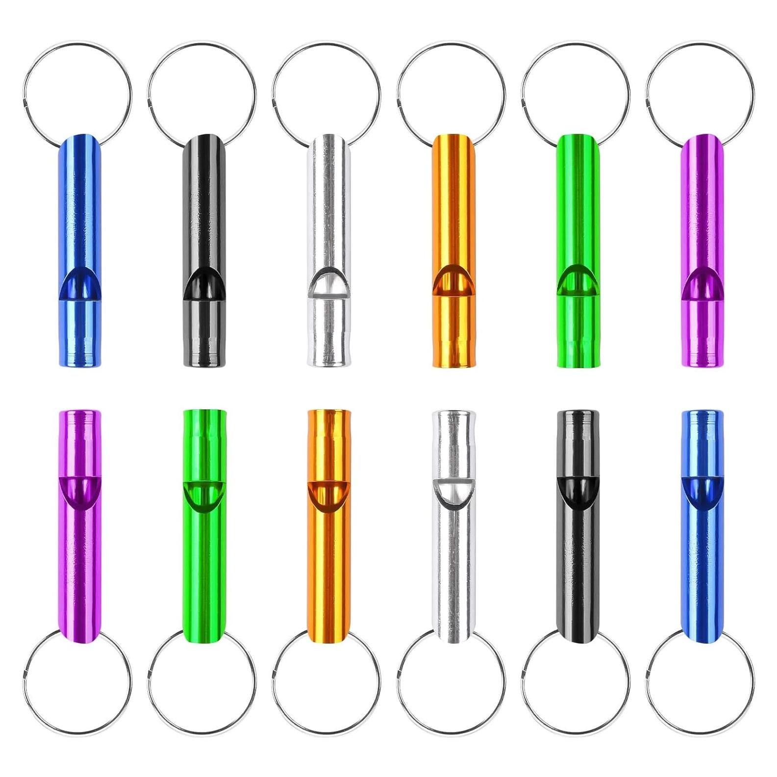 Silbato de Emergencia MIDELONG 12 pcs Aluminio Multicolor