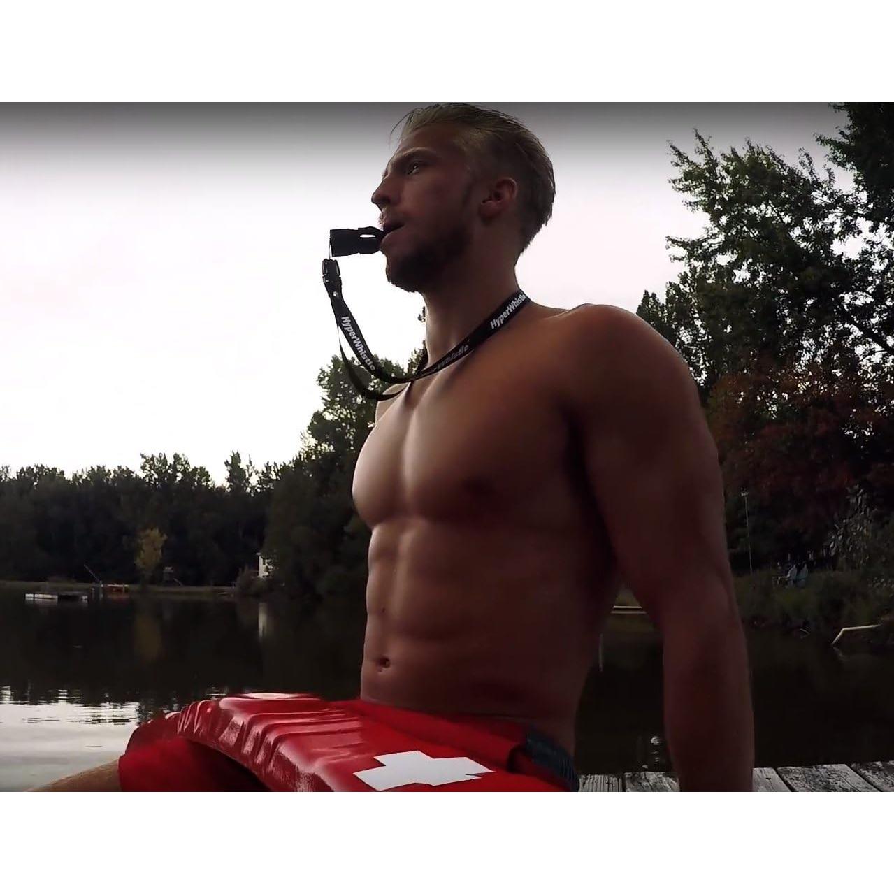 Silbato HyperWhistle Ultra Ruidoso 142dB Naranja Seguridad