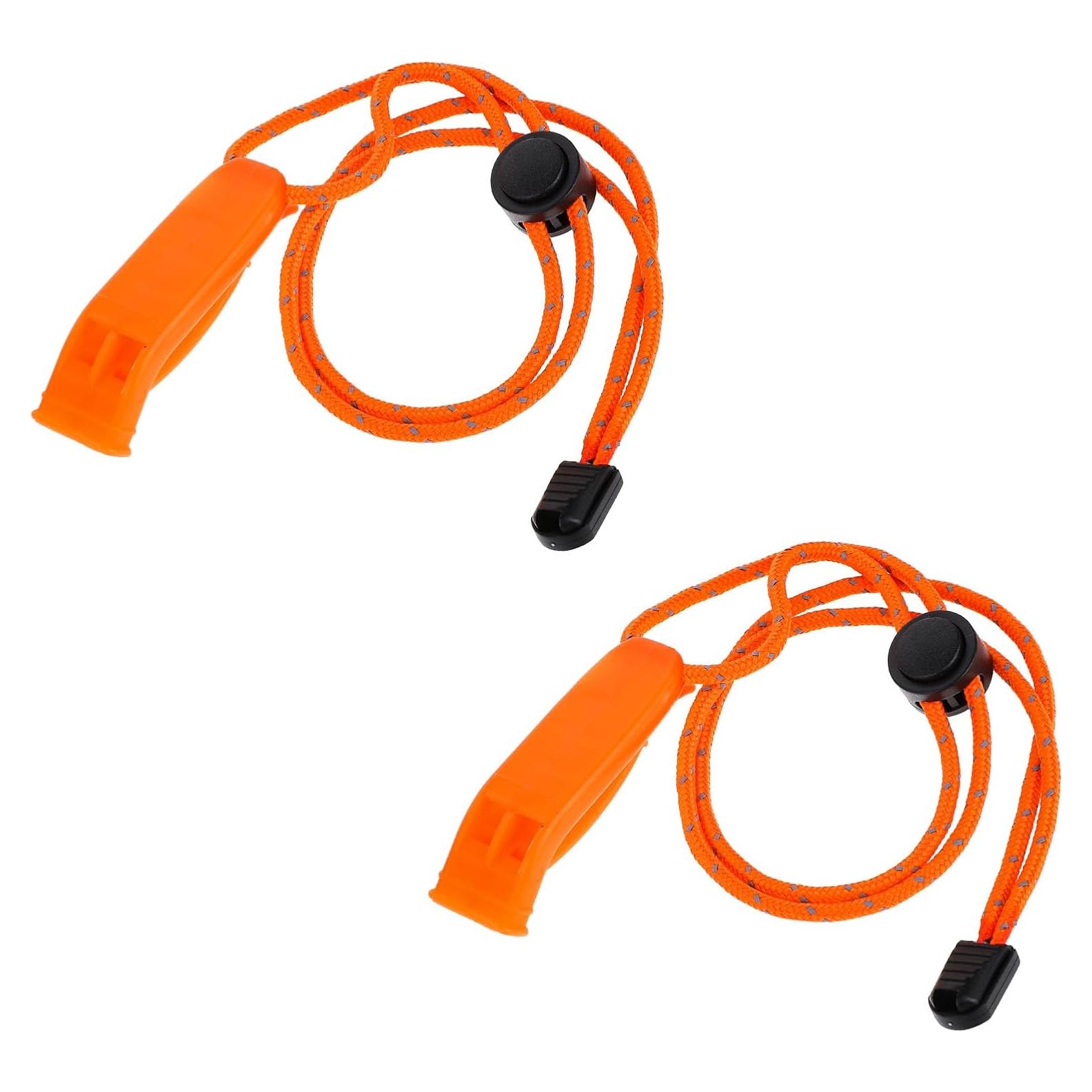 Silbatos de Emergencia Molain 6 Pcs con Cordón Reflectante
