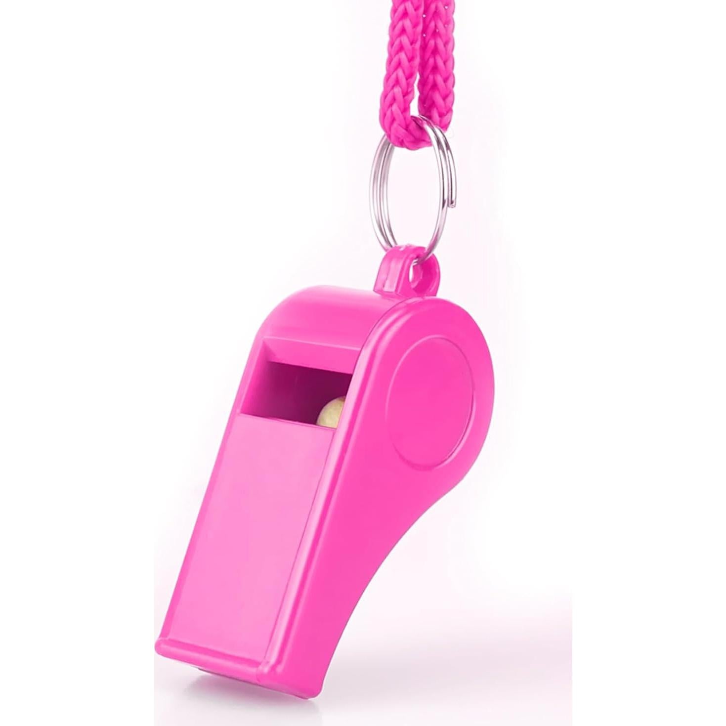 Silbato Deportivo Rosa Hipat - 2PCS con Cordón, 120 dB