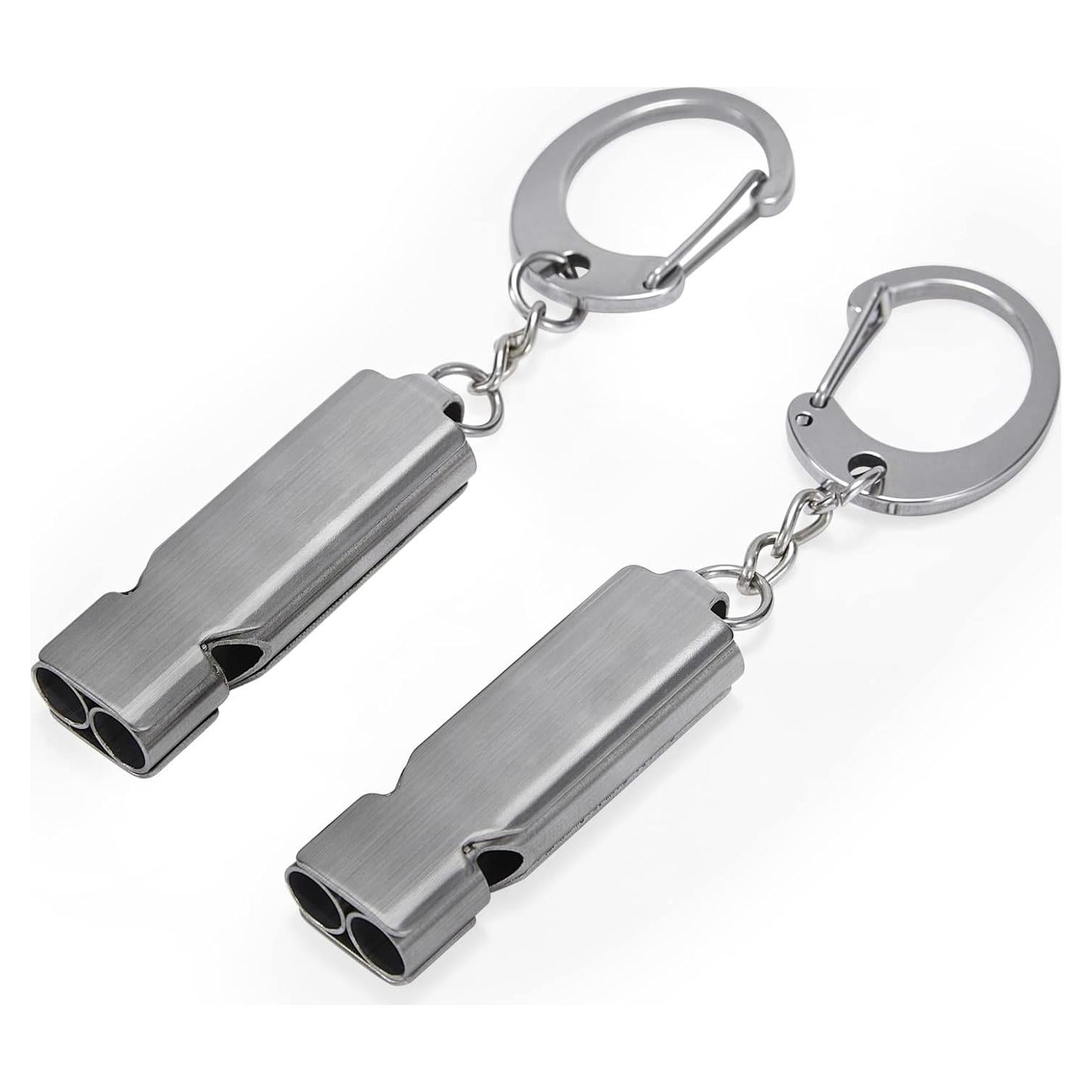 Silbato de Supervivencia AINOORA Acero Inoxidable 2 Piezas