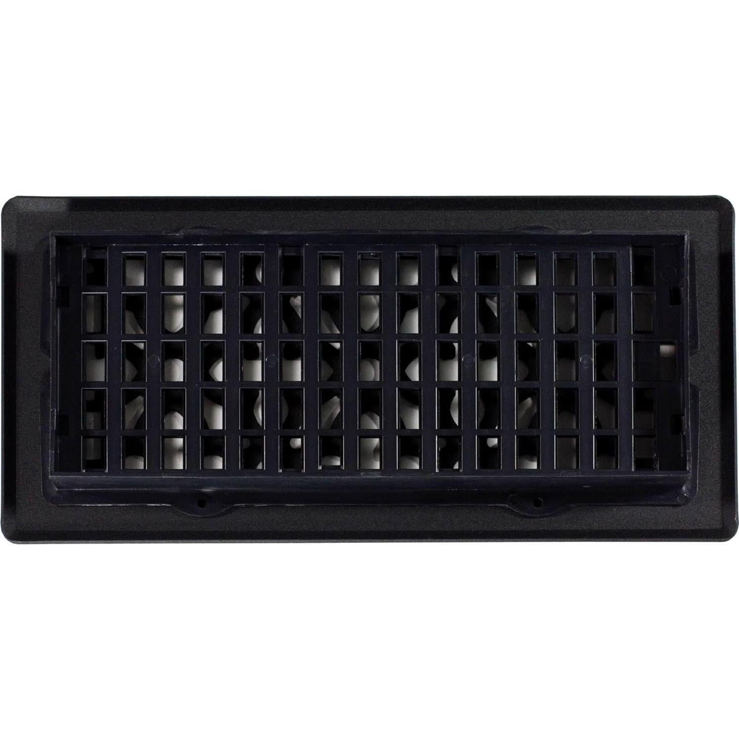 Rejilla de Piso Decor Grates AGH410-BLK, 10x25 cm, Negro Texturizado