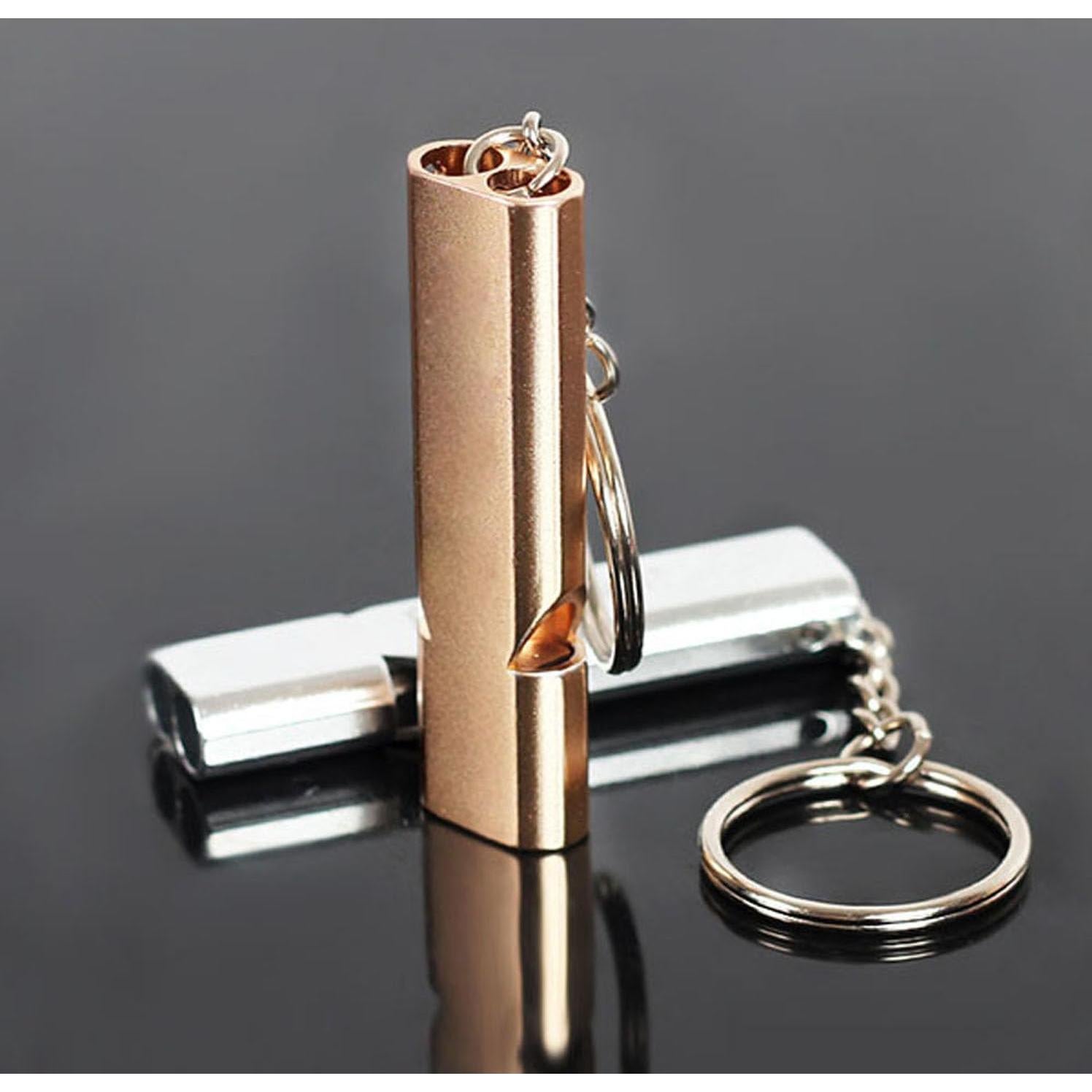 Silbatos de Emergencia Yauende 2 PCS Aluminio Ruidosos