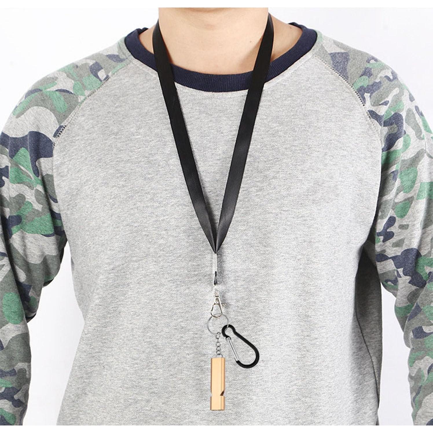 Silbatos de Emergencia Yauende 2 PCS Aluminio Ruidosos