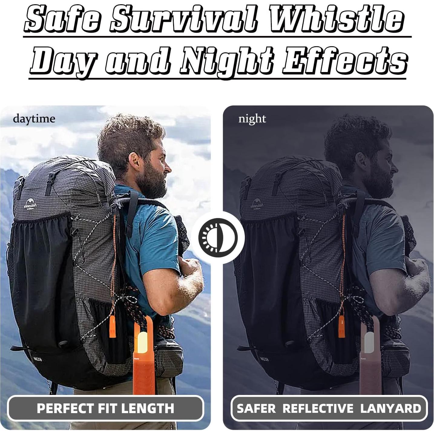 Silbato de Emergencia Eayson ES0009 Naranja 4 Piezas