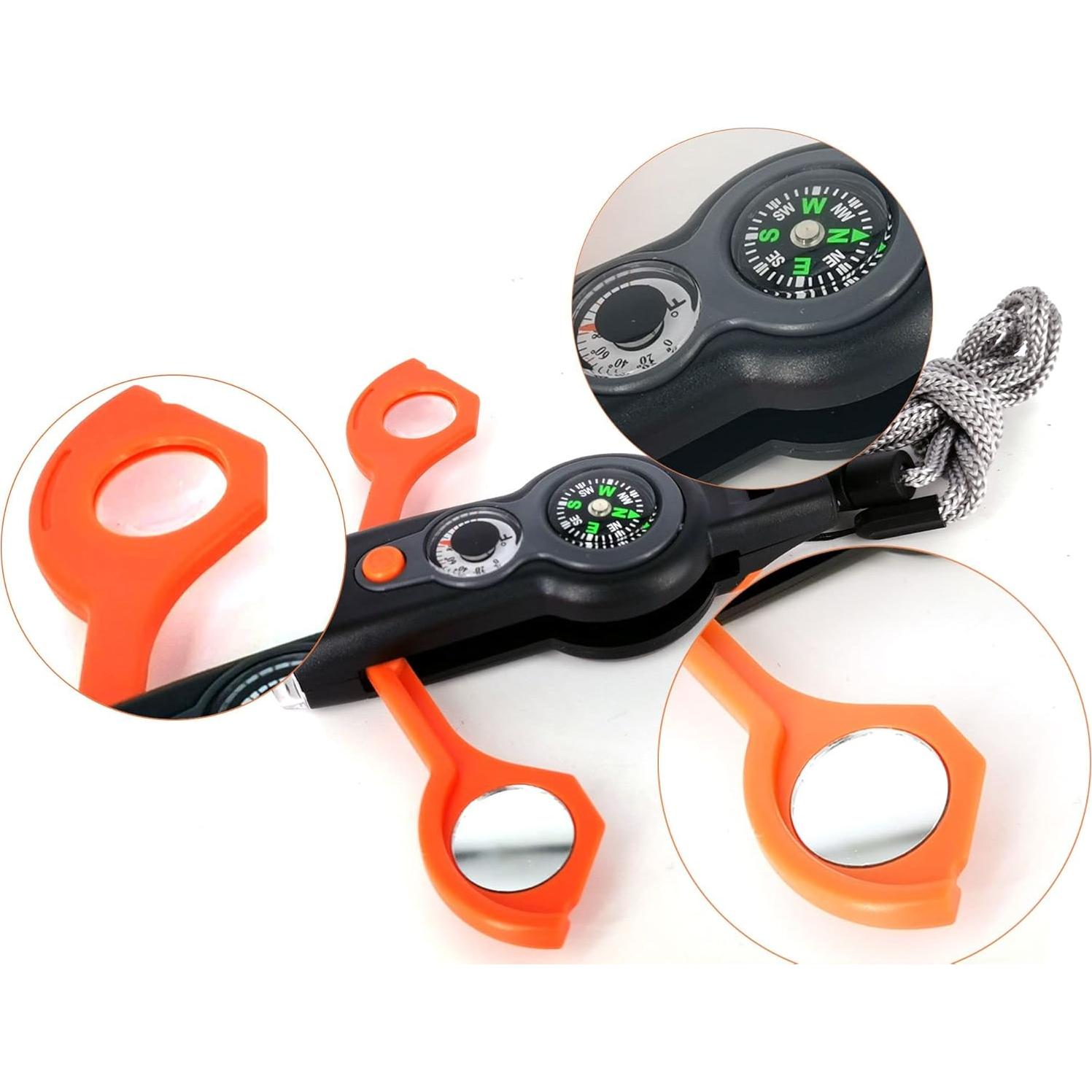 Silbato de Emergencia Splendorflying SFV09001 120dB Negro Naranja