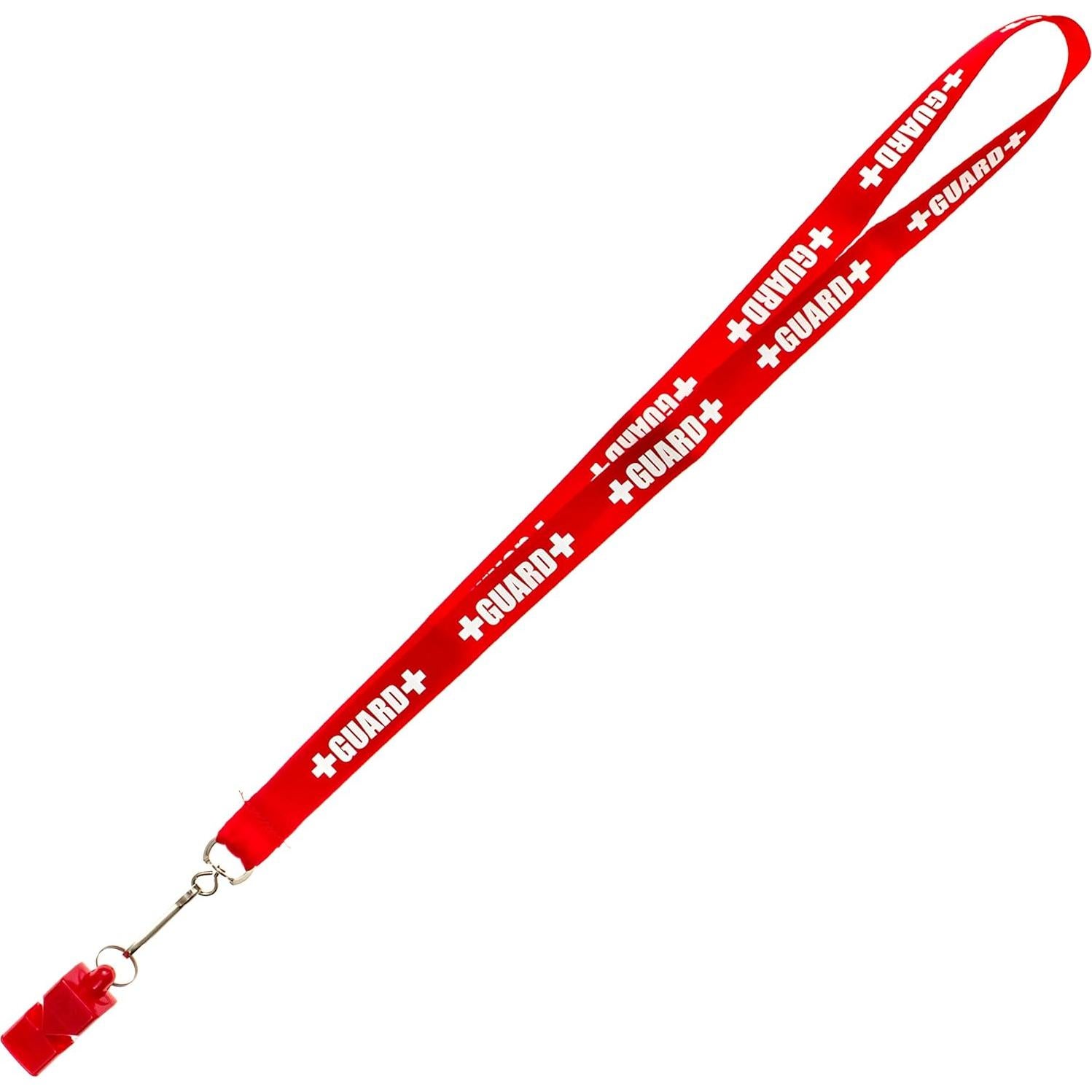 Silbato de Guardia BLARIX con Cordón Nylon Rojo