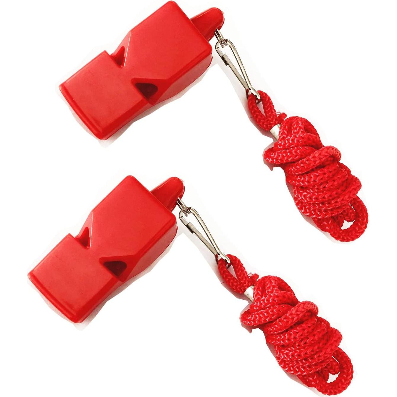 Silbato Deportivo 2LL4HM Rojo - Sonido Fuerte y Duradero