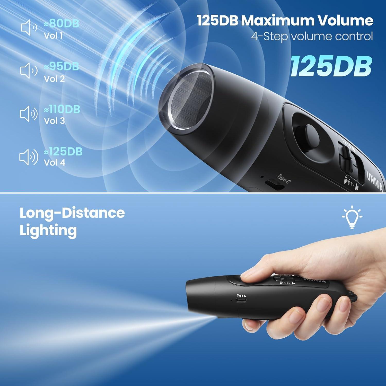 Silbato Electrónico UNIWA USB 3 Tonos para Árbitros y Seguridad