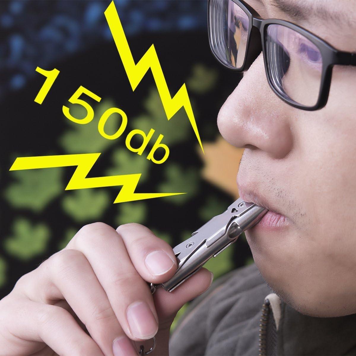 Silbato de Emergencia Binboll de Acero Inoxidable 150db