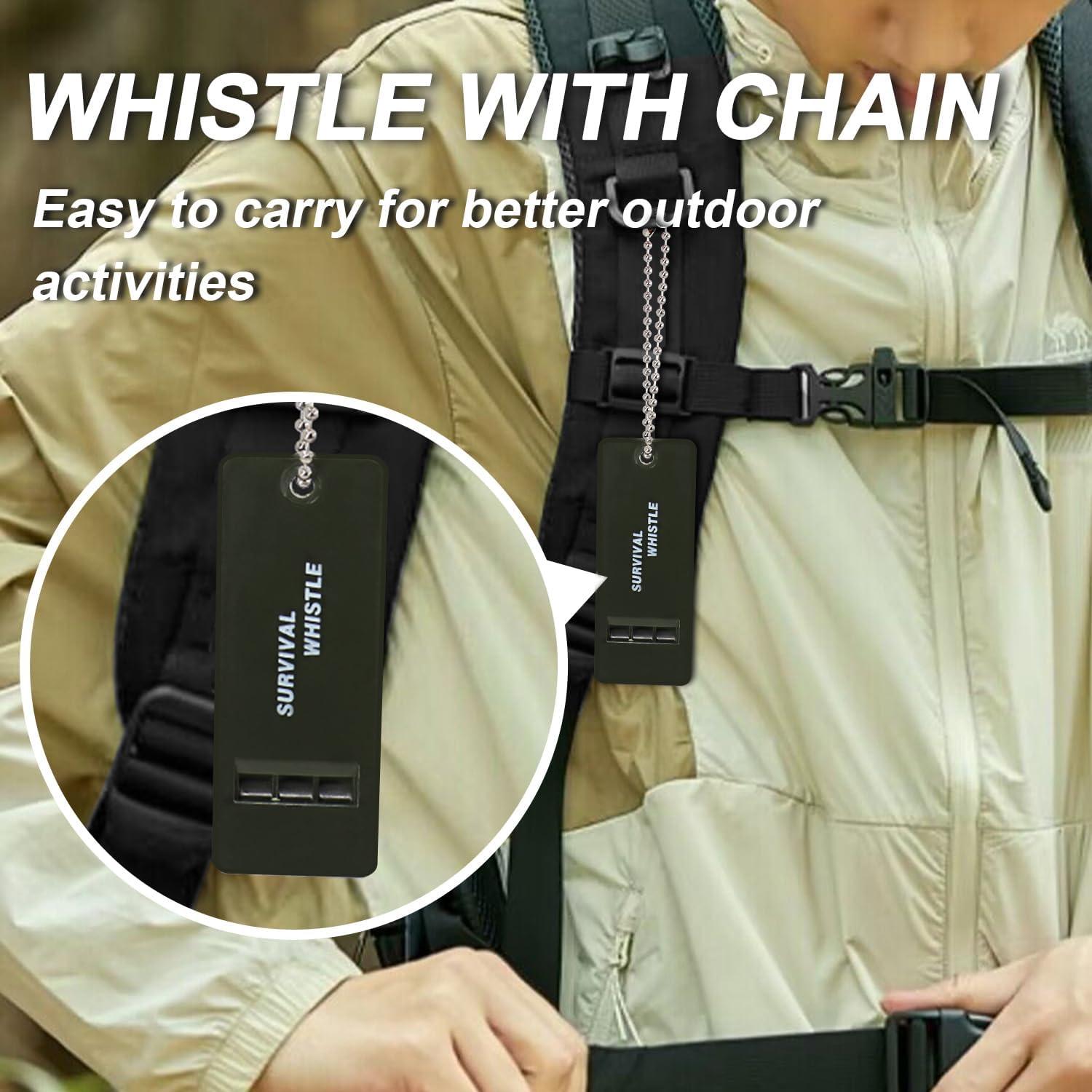 Silbatos de Emergencia Z-LEAP 12 Paquetes Verde Militar