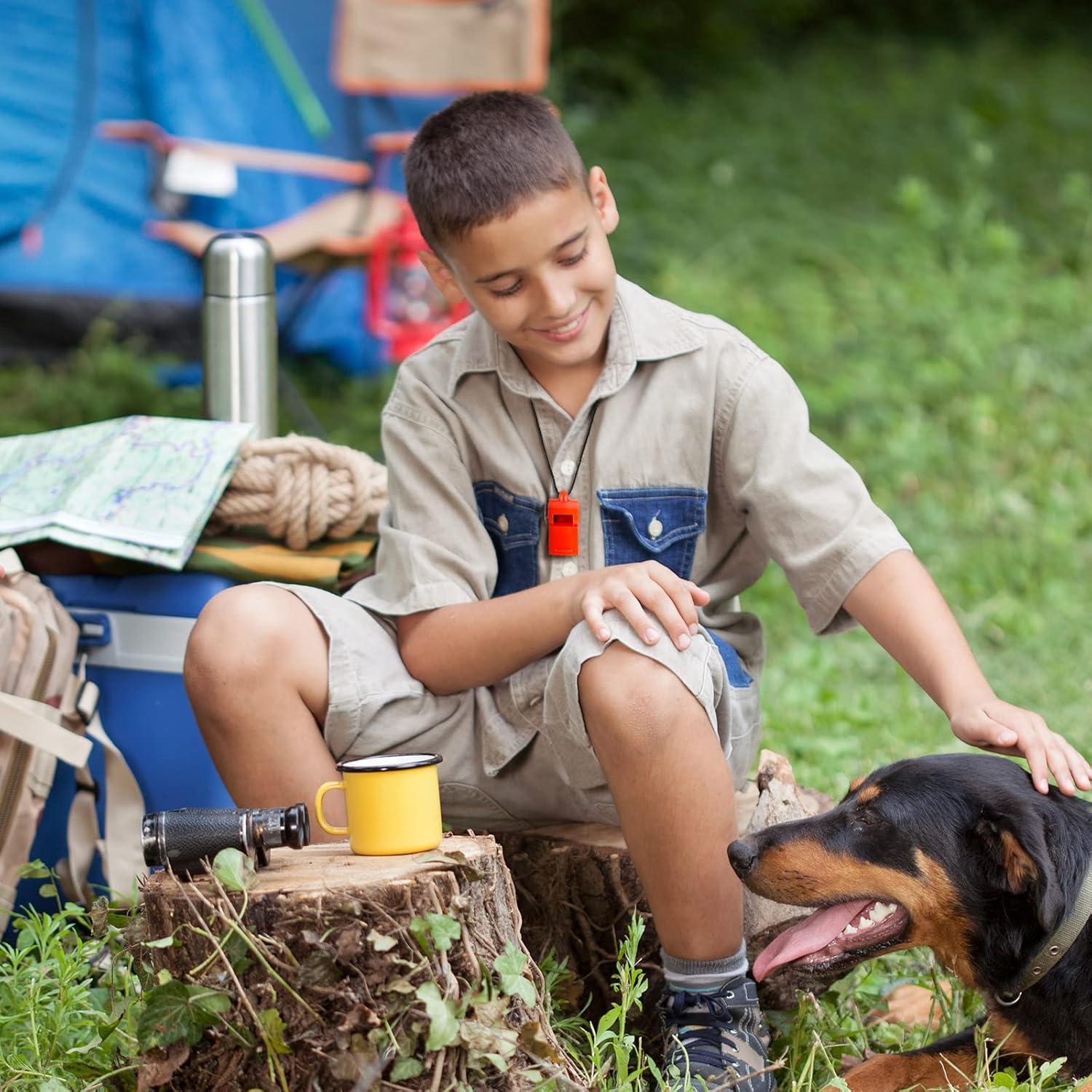 Silbato Brújula 2 en 1 Lothee - 7 Pzs Coloridos para Emergencia