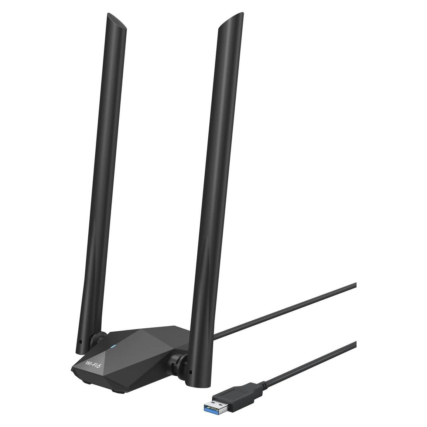 Adaptador USB WiFi 6 BrosTrend AX1800 1201Mbps 5GHz 574Mbps