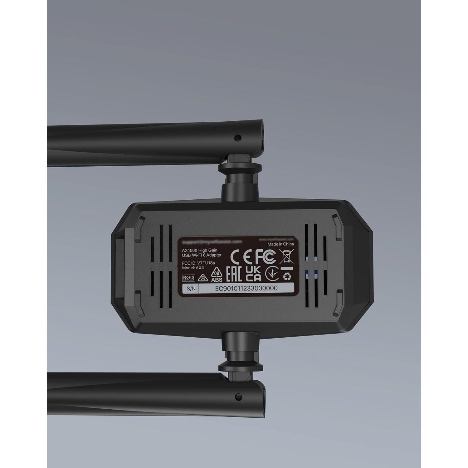 Adaptador USB WiFi 6 BrosTrend AX1800 1201Mbps 5GHz 574Mbps