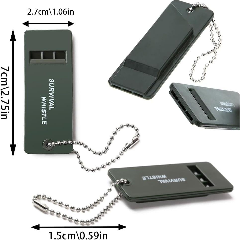 15 Silbatos de Supervivencia Ruidosos BOSOIRSOU para Emergencias