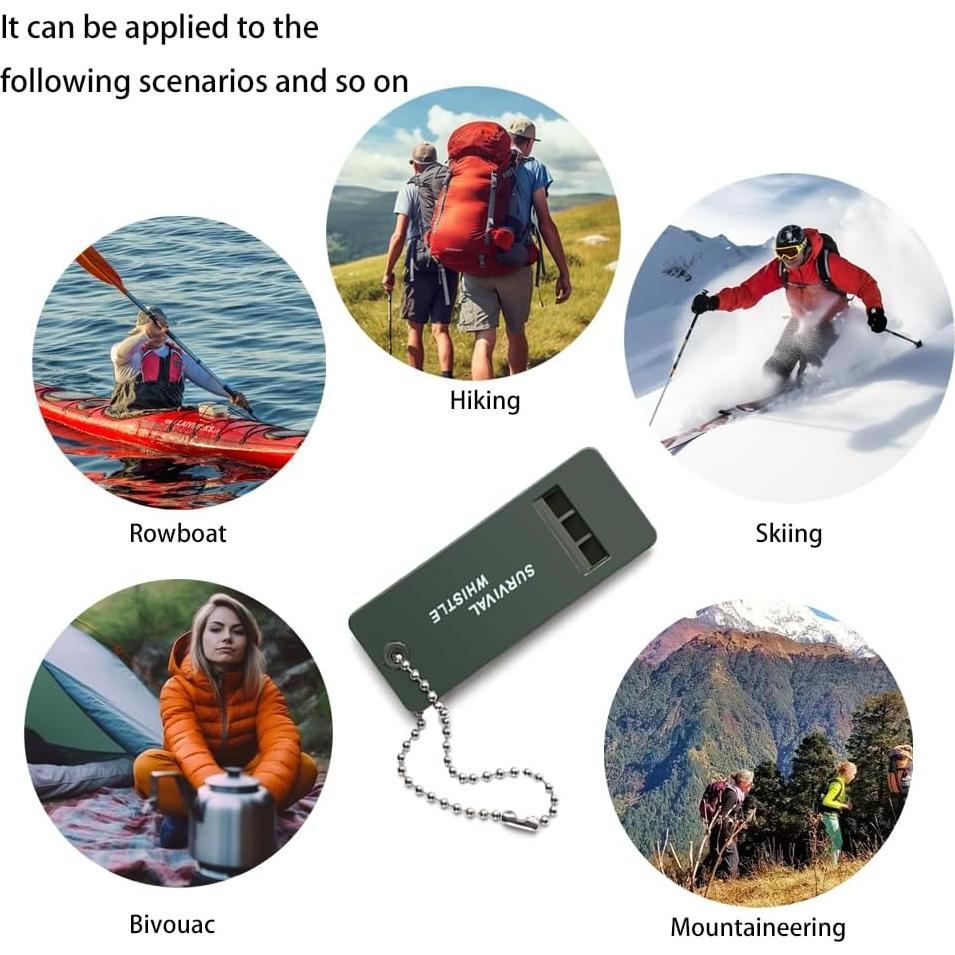 15 Silbatos de Supervivencia Ruidosos BOSOIRSOU para Emergencias