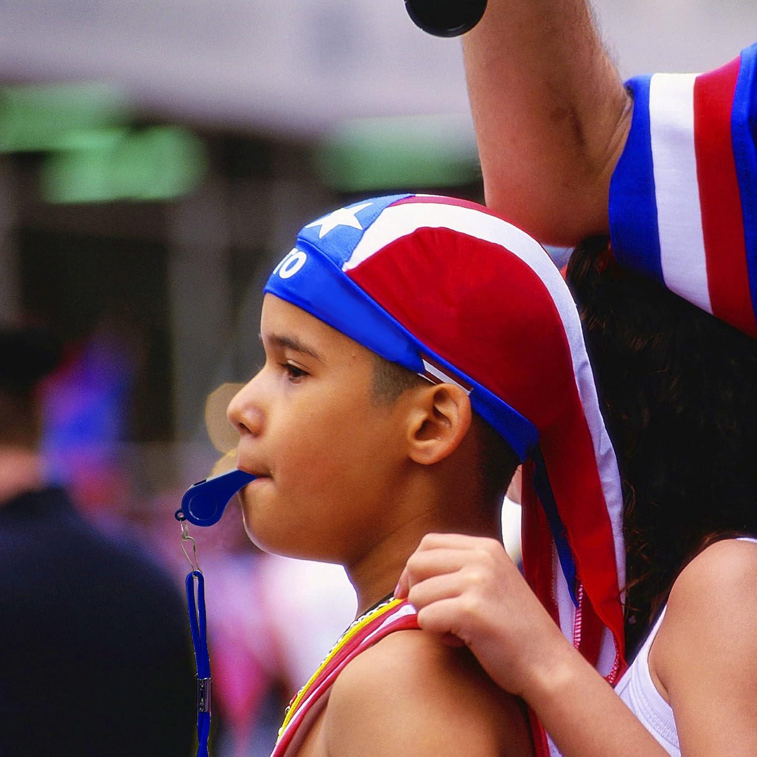 Silbatos Deportivos SANNIX 7 Piezas con Cordón Multicolor