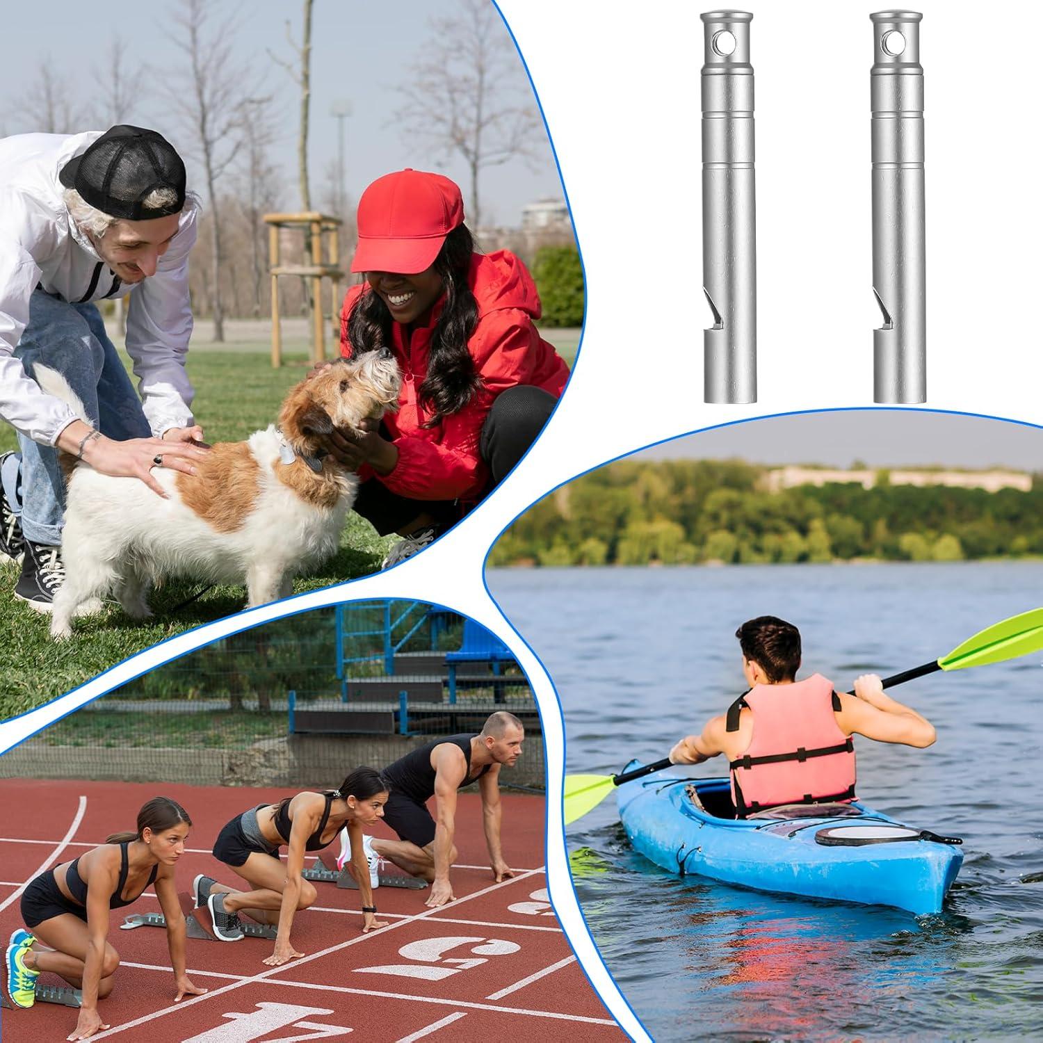 Silbato de Emergencia Titanio ElevateTech 120dB 2 Pcs Plata