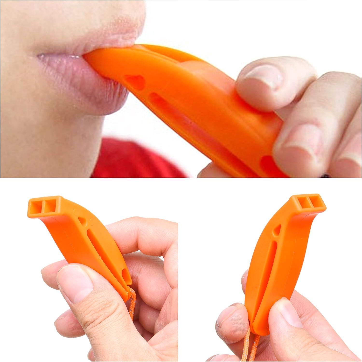 Kit de Supervivencia Eco-Fused: 2 Silbatos y 2 Espejos