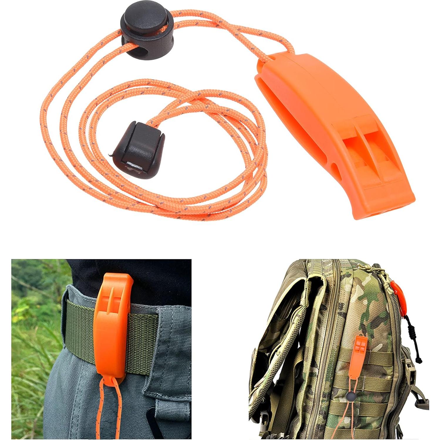 Kit de Supervivencia Eco-Fused: 2 Silbatos y 2 Espejos