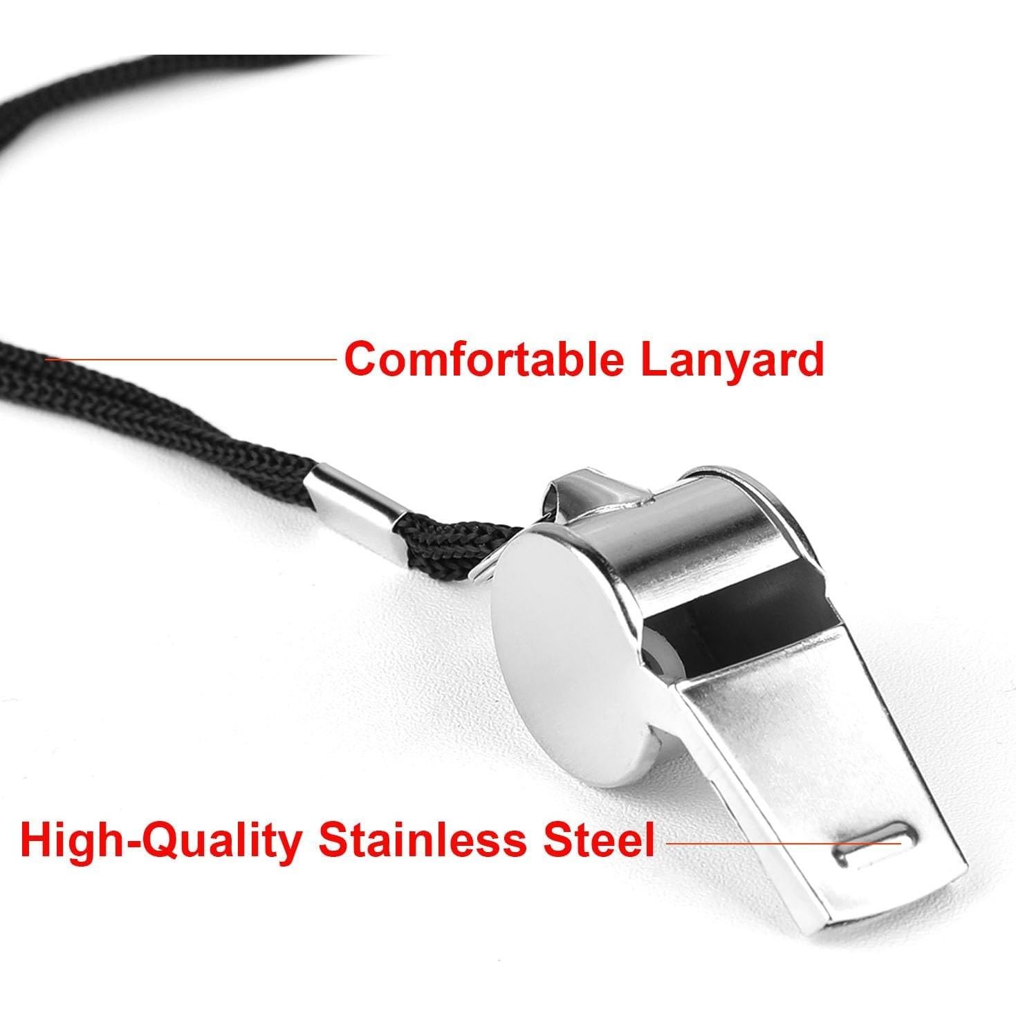 Silbato Deportivo Fya de Acero Inoxidable 12PCS con Cordón