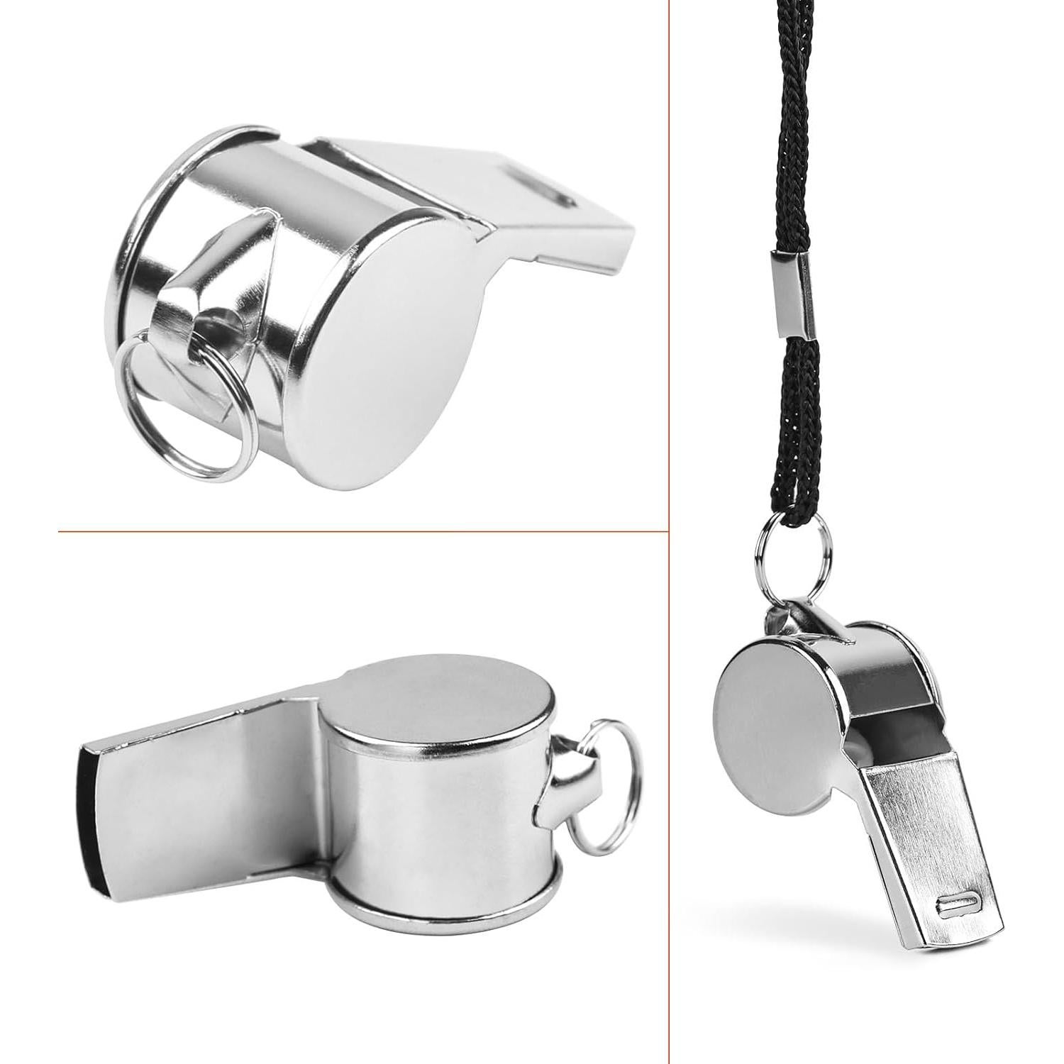 Silbato Deportivo Fya de Acero Inoxidable 12PCS con Cordón