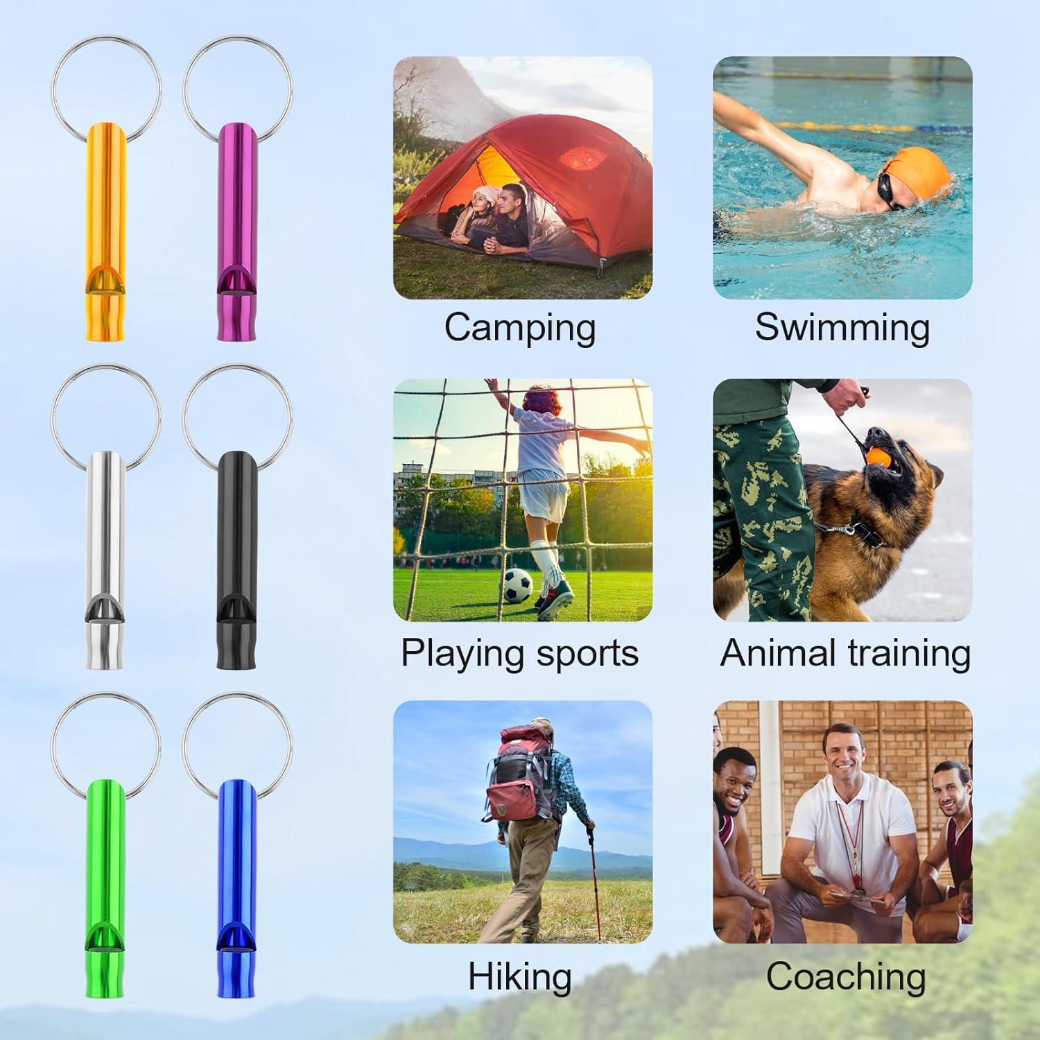 12 Silbatos de Emergencia Mabor para Niños y Adultos