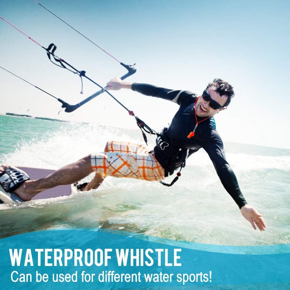 Silbato de Emergencia Fya 3PCS Rojo 120dB Impermeable