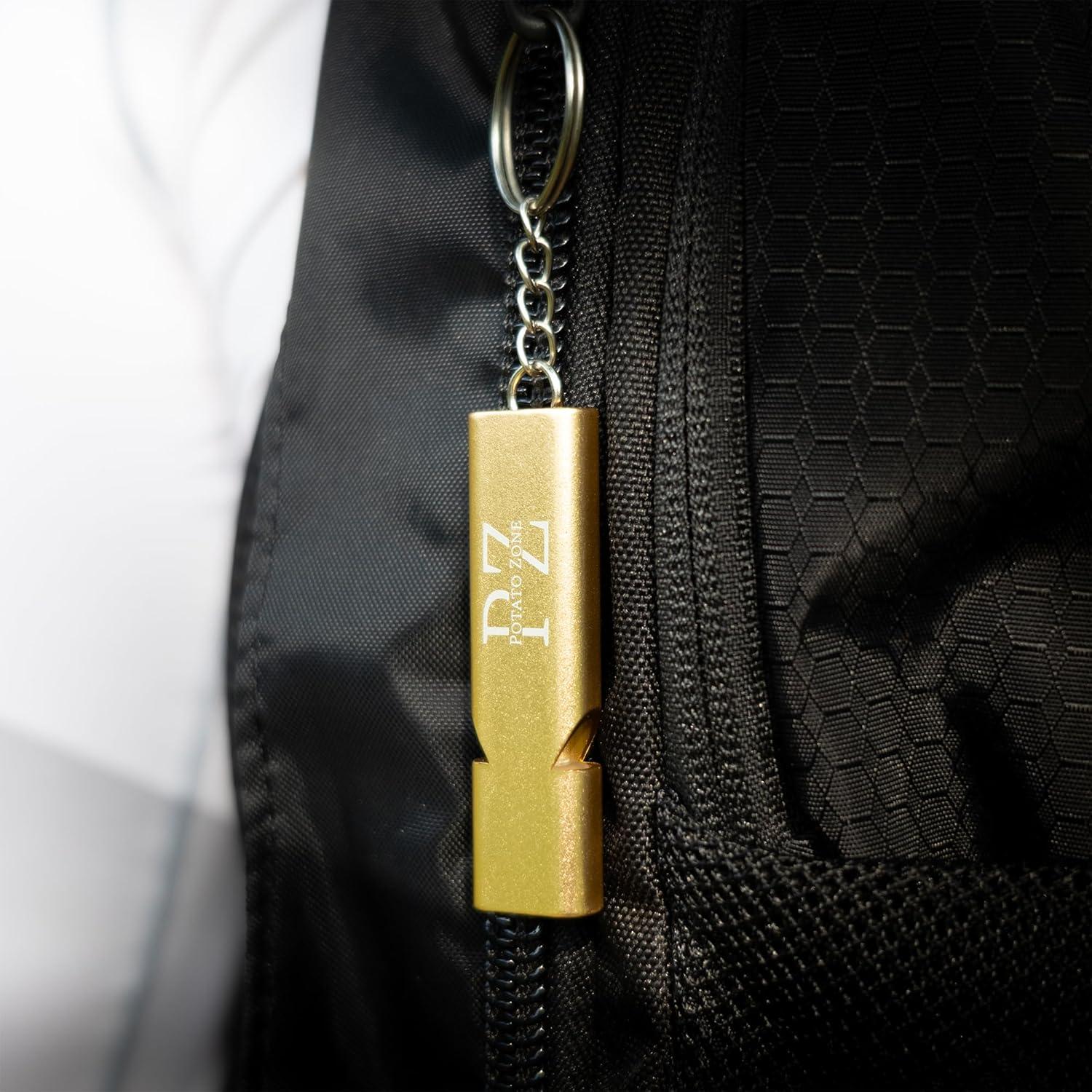 Silbato de Supervivencia Potato Zone 120dB Aluminio Portátil