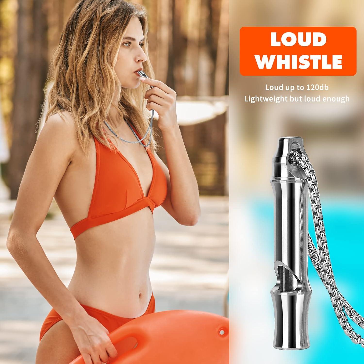 Silbato de Titanio Dantoel Super Ruidoso 120dB para Emergencias