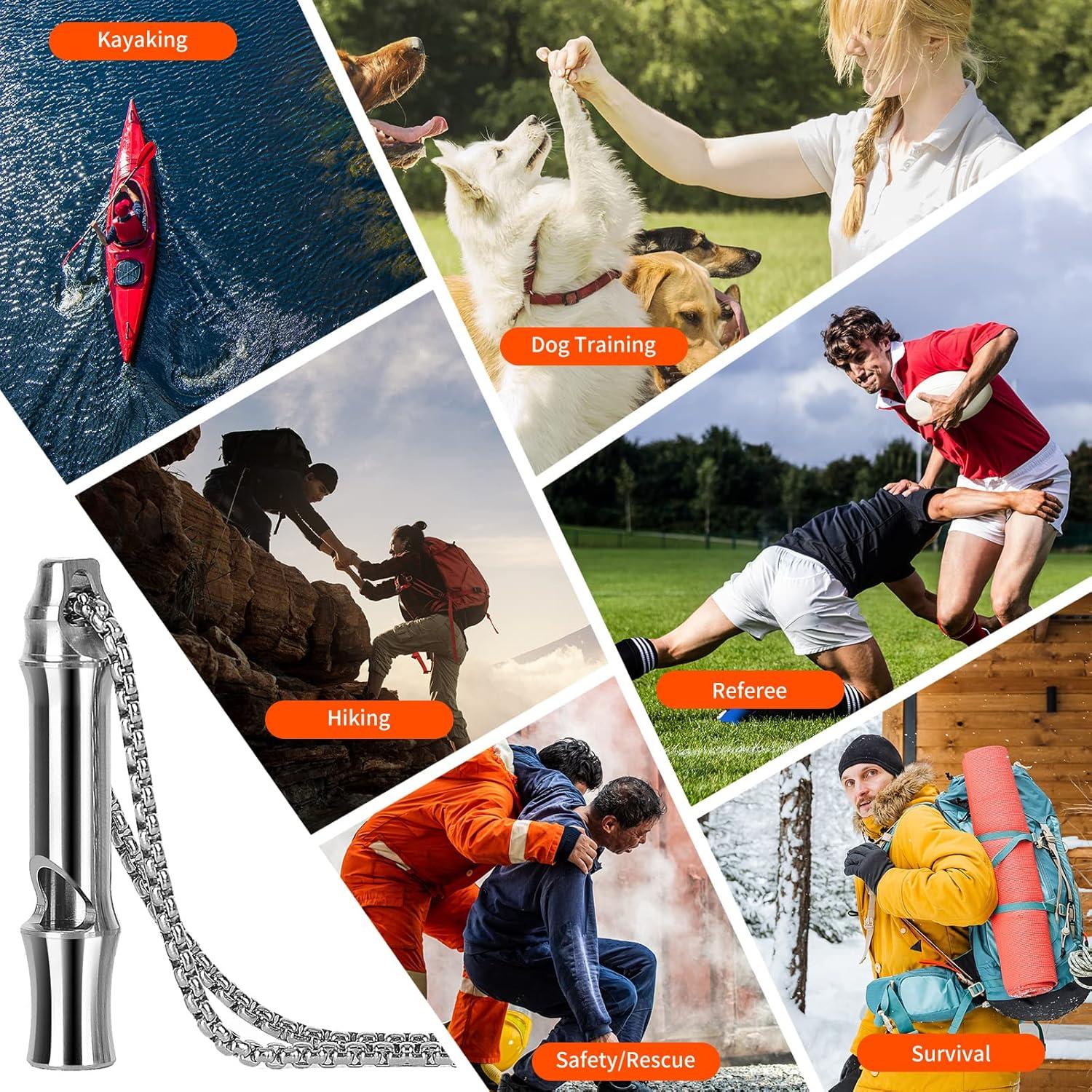 Silbato de Titanio Dantoel Super Ruidoso 120dB para Emergencias