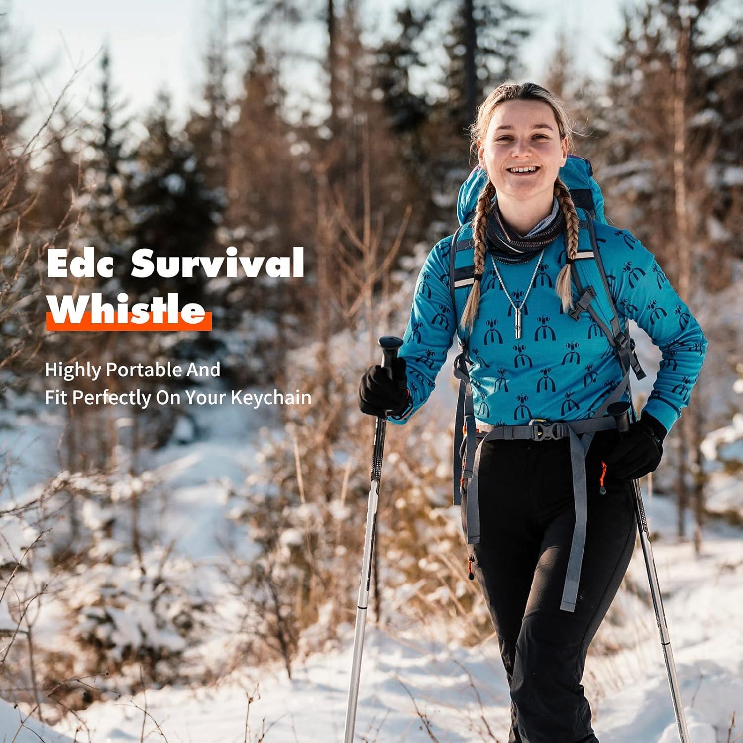 Silbato de Titanio Dantoel Super Ruidoso 120dB para Emergencias