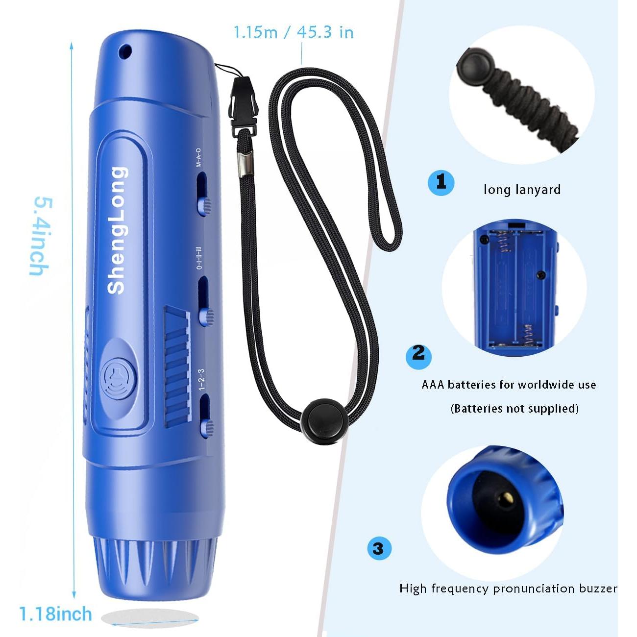 Silbato Electrónico Shenglong US3-2024 con 3 Tonos y Volumen Ajustable