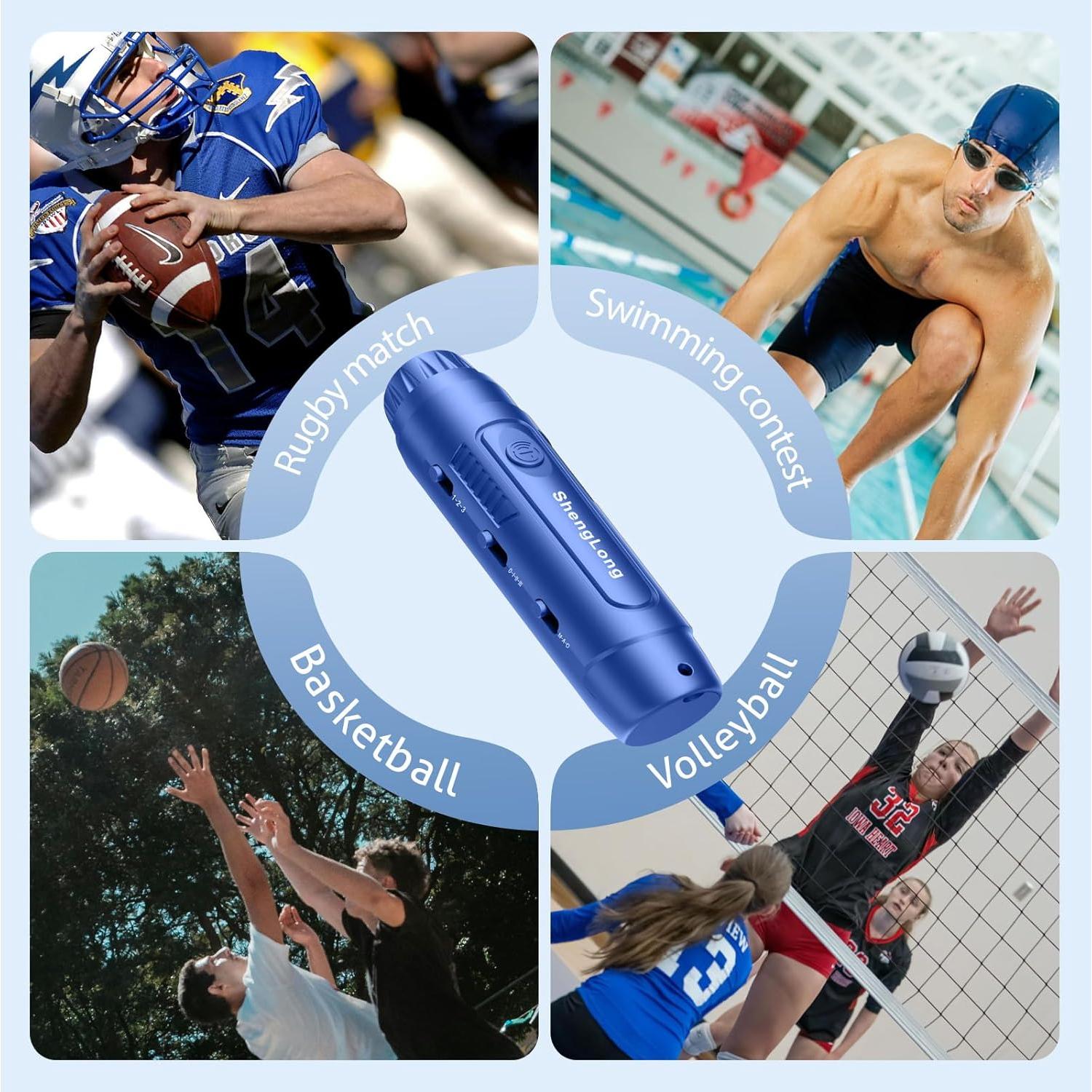 Silbato Electrónico Shenglong US3-2024 con 3 Tonos y Volumen Ajustable