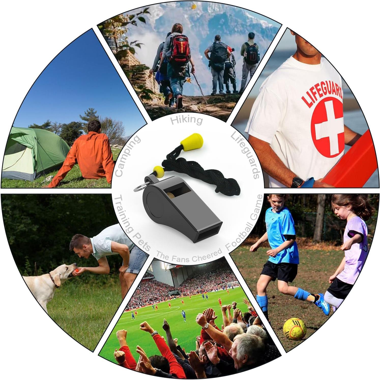 Silbato Deportivo de Plástico WONAPAD - 2 Piezas con Cordón