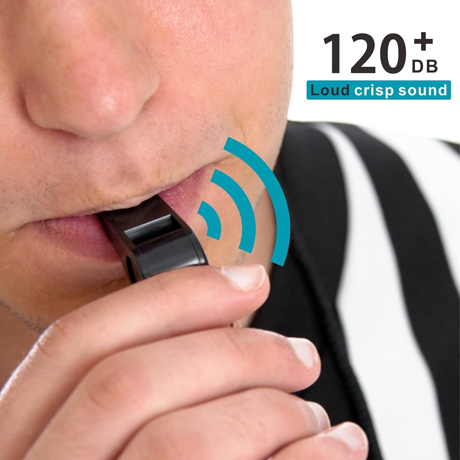 Paquete de 8 Silbatos de Plástico AMBITIONJUMP - Sonido Fuerte